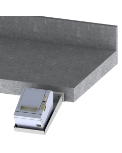 Under Counter Mount with Stainless Steel Printer Tray