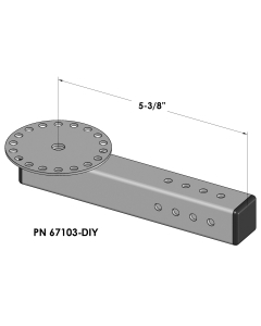 Short Pan and Tilt Head Arm