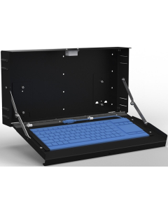 Wall Mount Enclosure with an All in One Keyboard for Tablet PCs and Thin Clients